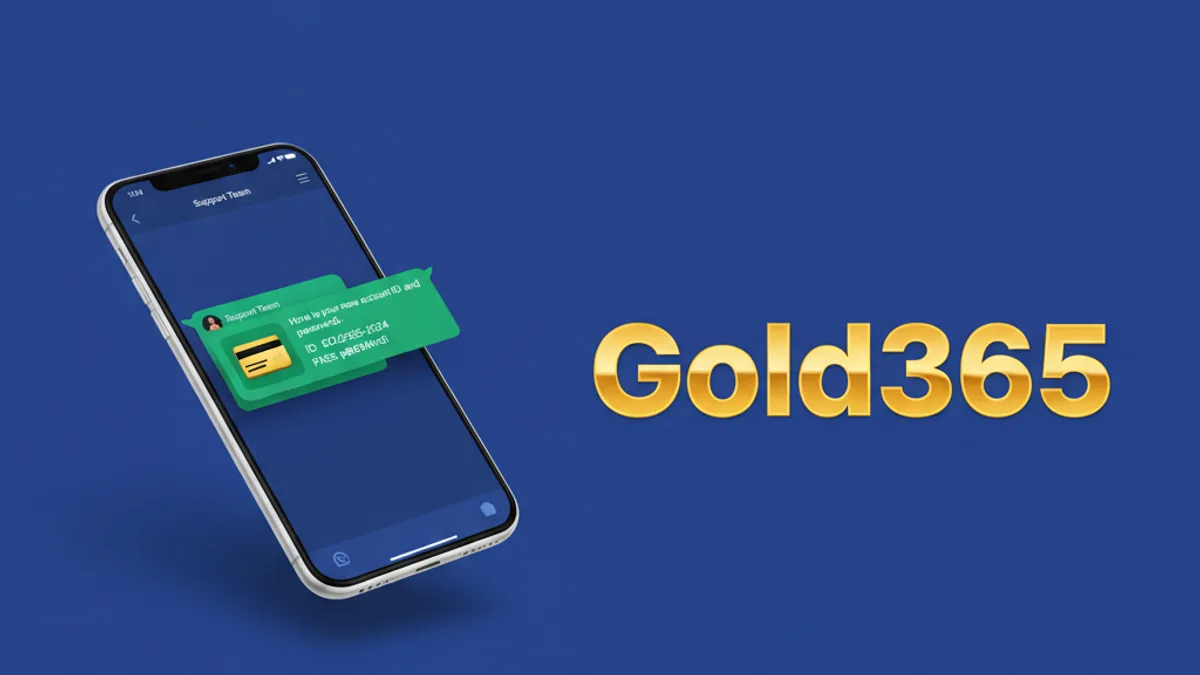 Gold365 ID sign up on WhatsApp showing new ID creation chat for Indian players