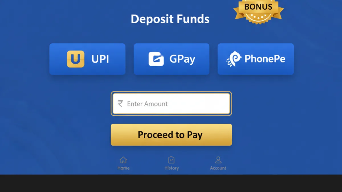 Gold365 new ID welcome bonus and UPI deposit options for Indian users