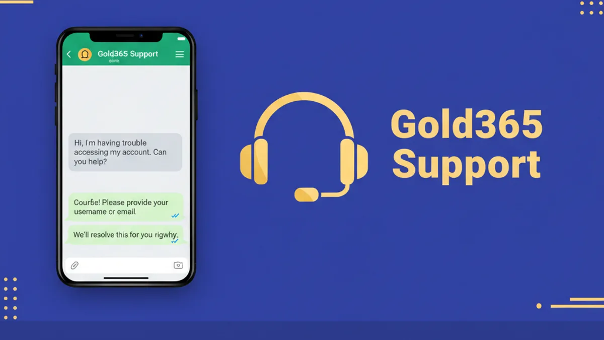 Gold365 WhatsApp support chat replying instantly to Indian player for ID and withdrawal help