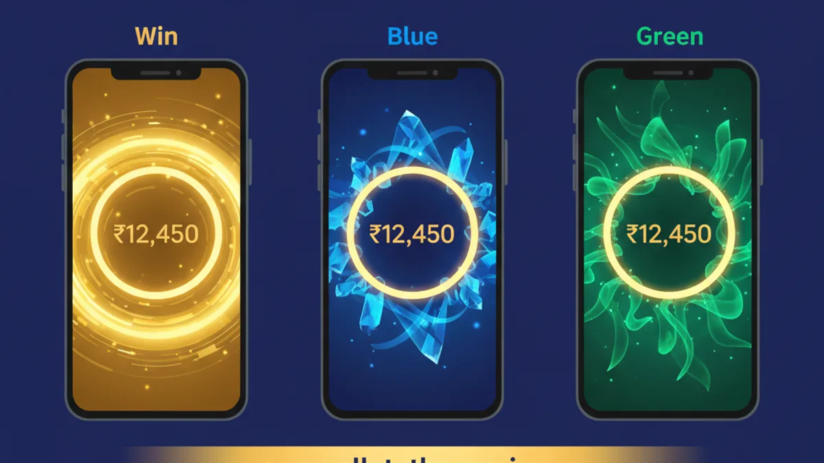 Gold365 Win vs Blue vs Green mirror portals comparison on mobile screens with same wallet balance